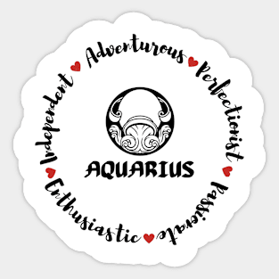 Aquarius ♒🏺 Zodiac Sign Astrology Sticker